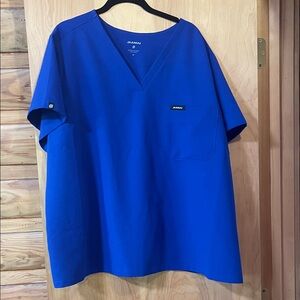 Jaanuu Woman’s Royal Blue V-Neck Tee